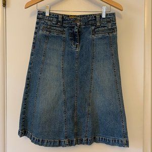 Vintage Louie denim skirt